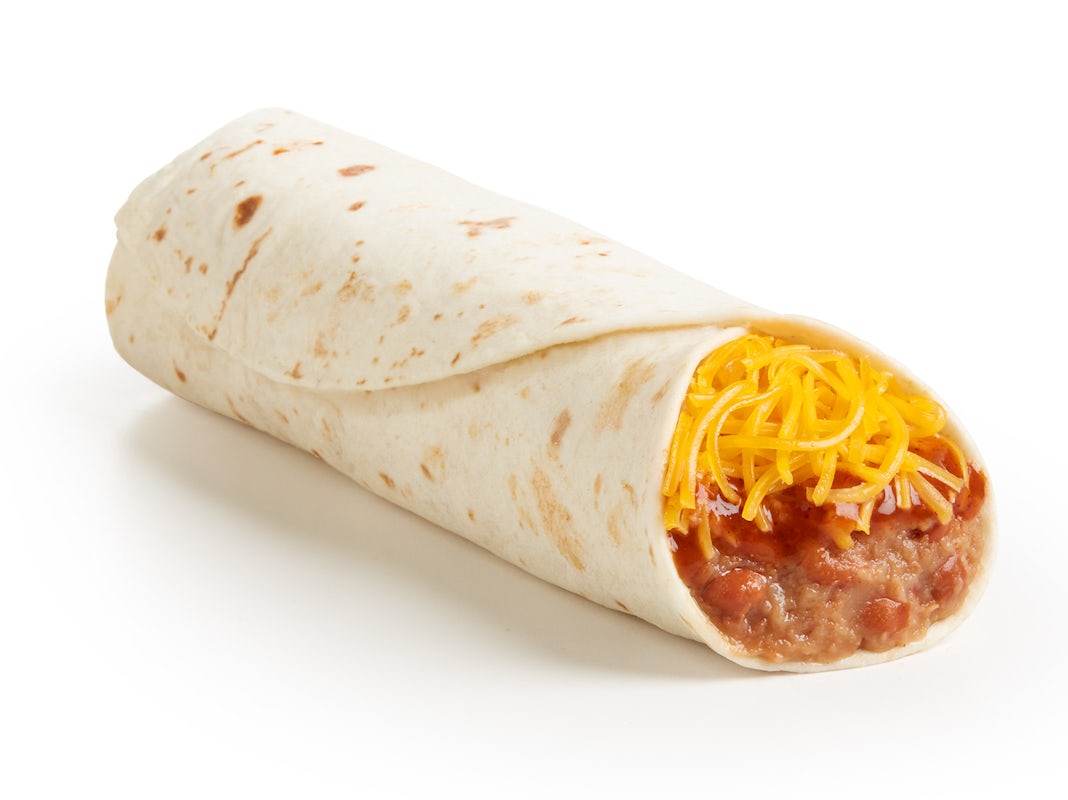 ½ lb Bean & Cheese Red Burrito
