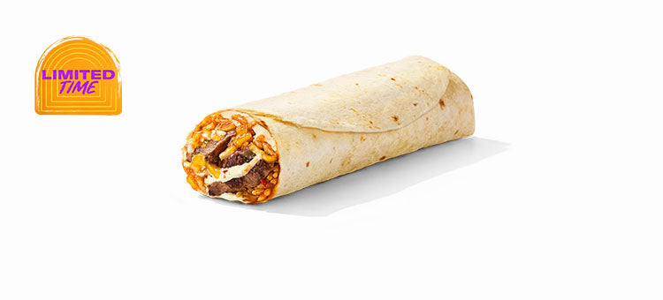 Melty Pepper Jack Steak Burrito