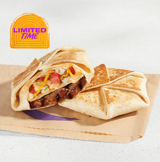 Steak & Queso Crunchwrap Sliders