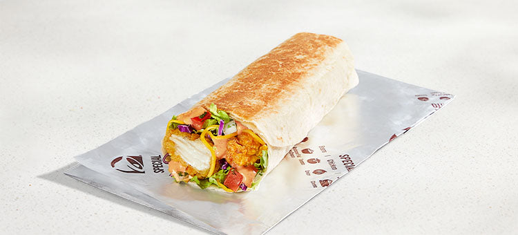 Creamy Chipotle Crispy Chicken Burrito