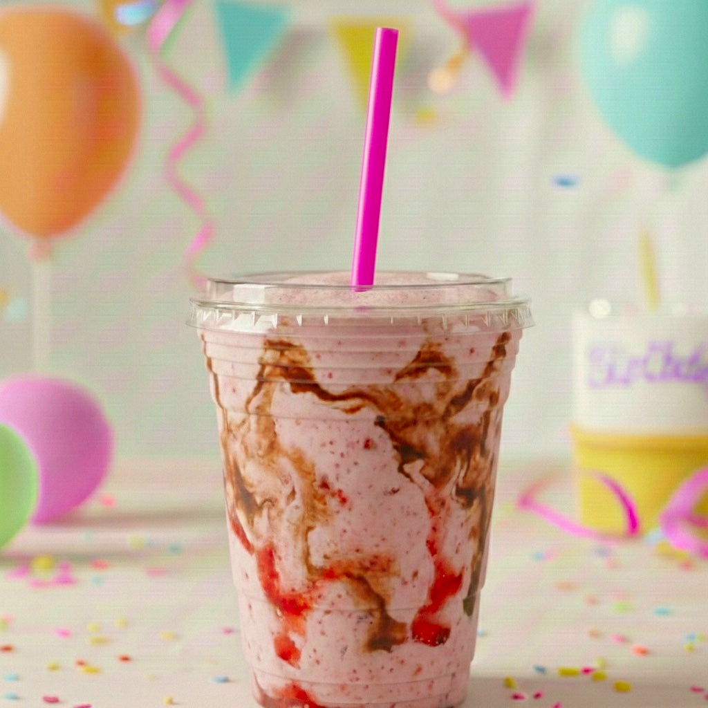Del Taco Sundae Shake — vanilla, chocolate, strawberry