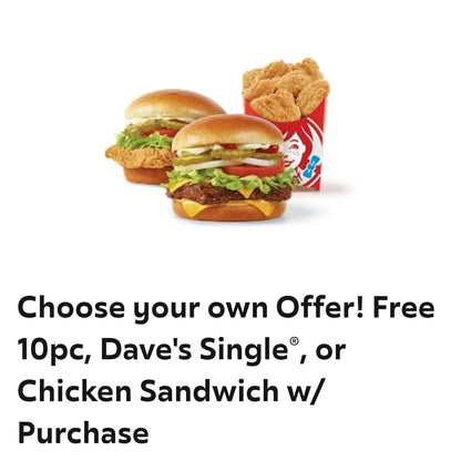 Wendy's - Free Food & Frosty